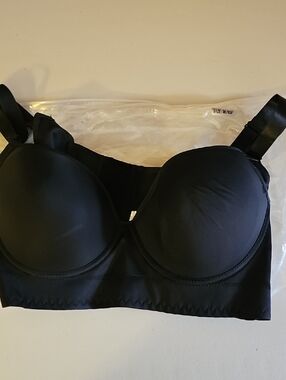 Smooth Black Longline T-Shirt Bra